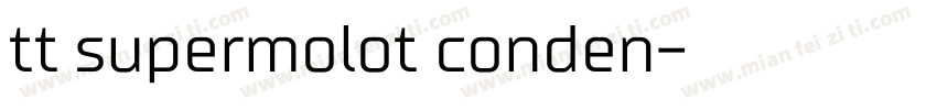 tt supermolot conden字体转换